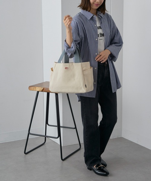 ROOTOTE(ルートート)の「【ROOTOTE】SN.デリ.パルーティ.canvas-A 3671(トートバッグ・レディース・ブラック/サックスブルー/アイボリー/ブラウン・FREE)」の8枚目の写真