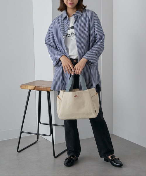 ROOTOTE(ルートート)の「【ROOTOTE】SN.デリ.パルーティ.canvas-A 3671(トートバッグ・レディース・ブラック/サックスブルー/アイボリー/ブラウン・FREE)」の9枚目の写真
