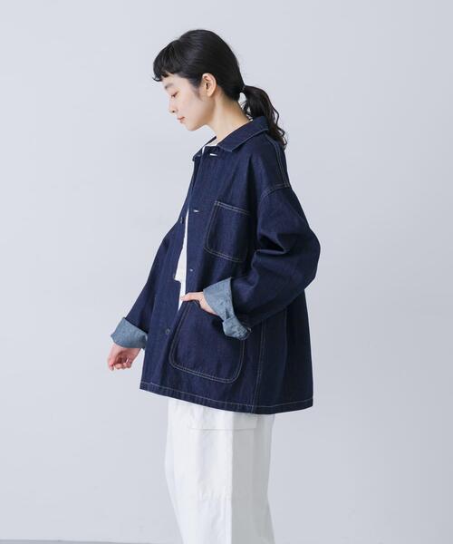 かぐれ（カグレ）の「『ユニセックス』デニムカバーオール（カバーオール・レディース・インディゴブルー・1/2）」の5枚目の写真