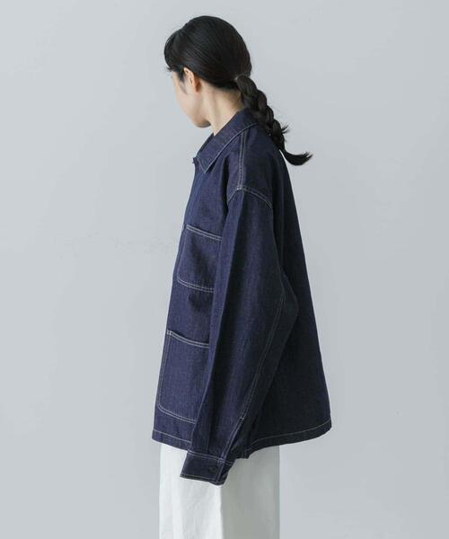 かぐれ（カグレ）の「『ユニセックス』デニムカバーオール（カバーオール・レディース・インディゴブルー・1/2）」の10枚目の写真