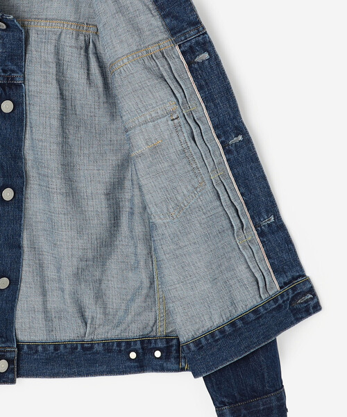 SCYE BASICS(サイベーシックス)の「SCYE BASICS | セルビッチデニム トラッカージャケット WOMEN(デニムジャケット・レディース・インディゴブルー・34)」の13枚目の写真
