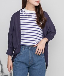 綿ニットドルマンカーディガン