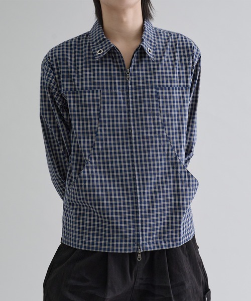 EPNK(イーピーエヌケー)の「Check shirt jacket / チェックシャツジャケット(シャツ/ブラウス・メンズ・ネイビー/ブラック・SMALL/MEDIUM/LARGE)」の8枚目の写真