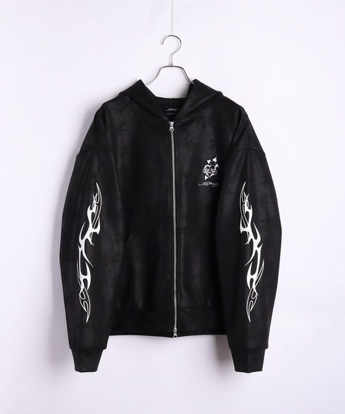 セール】EDHARDY トライバル柄 長袖 ZIPパーカー（パーカー）｜Ed