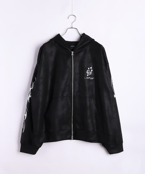 セール】EDHARDY トライバル柄 長袖 ZIPパーカー（パーカー）｜Ed
