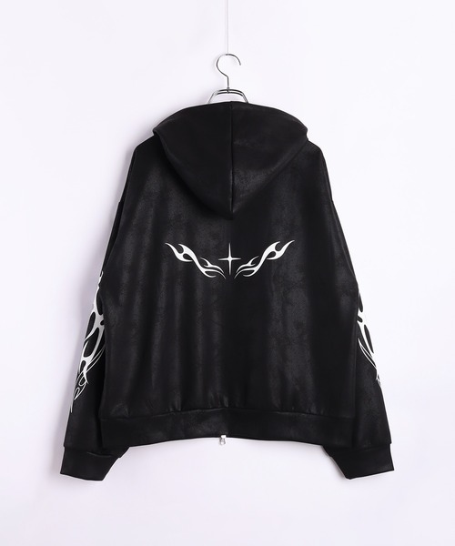 セール】EDHARDY トライバル柄 長袖 ZIPパーカー（パーカー）｜Ed