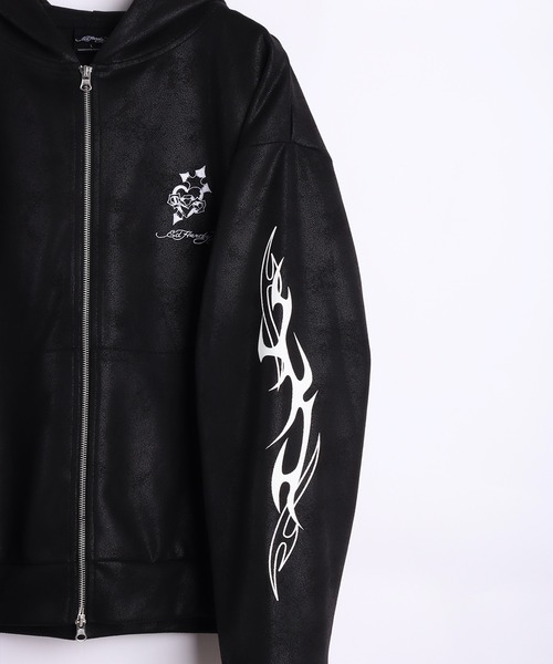 セール】EDHARDY トライバル柄 長袖 ZIPパーカー（パーカー）｜Ed
