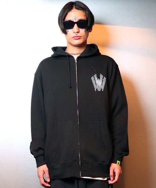 Warp logo zip hoodie（パーカー）｜[W] by VIRGOwearworks