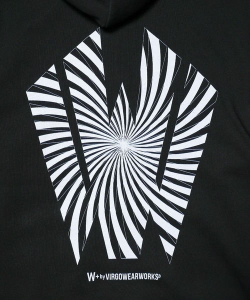 [W] by VIRGOwearworks（ダブリューバイヴァルゴウェアーワークス）の「Warp logo zip hoodie（パーカー・メンズ・ブラック/グレー/オリーブドラブ・MEDIUM/LARGE/X-LARGE）」の18枚目の写真