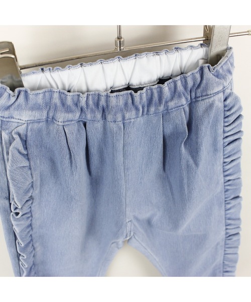 maarook（マルーク）の「ブルーデニムニットフリルロングパンツ（デニムパンツ・キッズ・ブルー・160cm/150cm/140cm）」の15枚目の写真