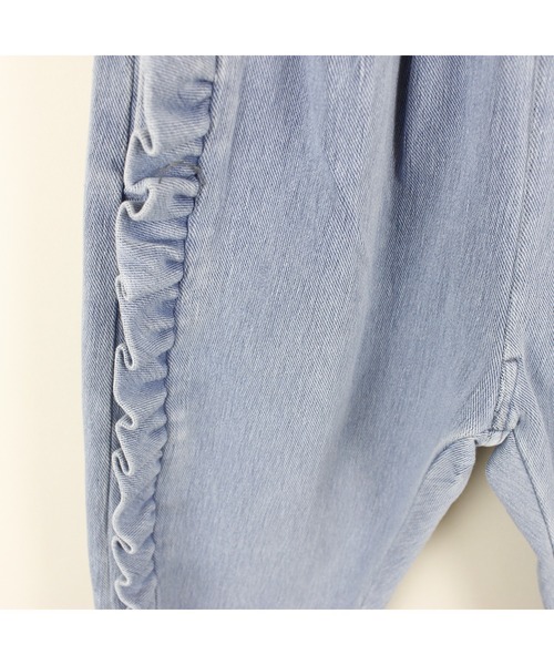 maarook（マルーク）の「ブルーデニムニットフリルロングパンツ（デニムパンツ・キッズ・ブルー・160cm/150cm/140cm）」の17枚目の写真