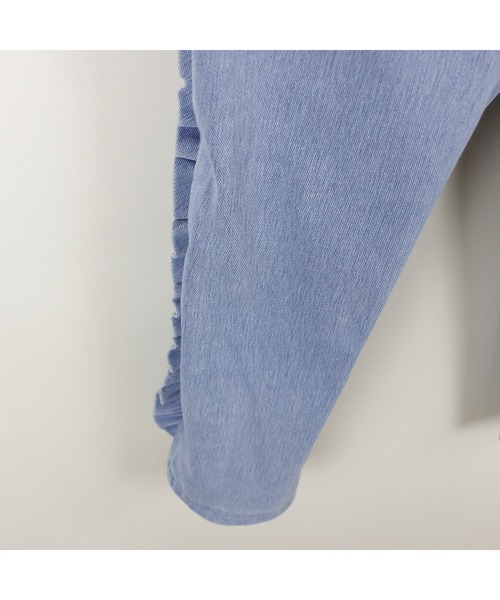 maarook（マルーク）の「ブルーデニムニットフリルロングパンツ（デニムパンツ・キッズ・ブルー・160cm/150cm/140cm）」の21枚目の写真