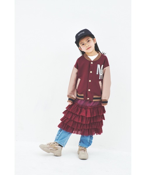 maarook（マルーク）の「ブルーデニムニットフリルロングパンツ（デニムパンツ・キッズ・ブルー・160cm/150cm/140cm）」の9枚目の写真