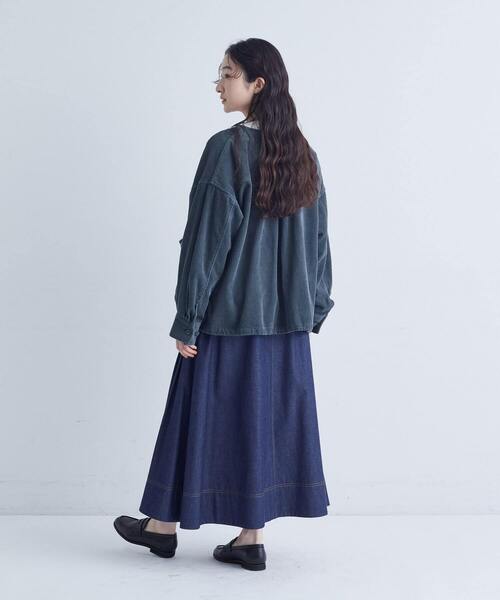 conges payes ADIEU TRISTESSE(コンジェ ペイエ アデュートリステス)の「【FAVE】コーデュロイブルゾン(ブルゾン・レディース・ピンク/ブルーグリーン/ライトグレー/ブラウン・38)」の14枚目の写真