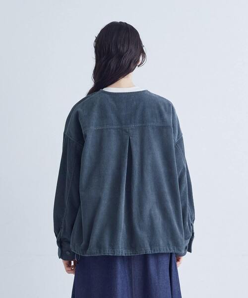 conges payes ADIEU TRISTESSE(コンジェ ペイエ アデュートリステス)の「【FAVE】コーデュロイブルゾン(ブルゾン・レディース・ピンク/ブルーグリーン/ライトグレー/ブラウン・38)」の18枚目の写真