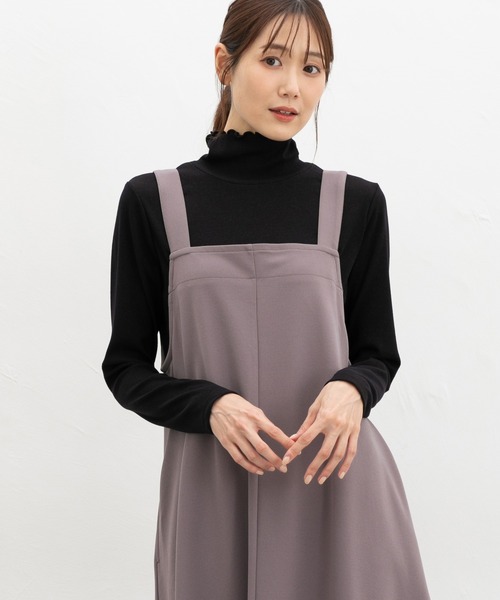 Honeys(ハニーズ)の「Aラインジャンスカ(ジャンパースカート・レディース・ダークブラウン系/ブラック・S/M/LL/L)」の8枚目の写真