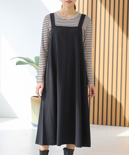 aloha.naaa様 ジャンスカ 38黒 Aラインジャンスカ（ジャンパースカート）｜Honeys（ハニーズ）の