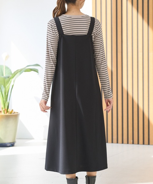 Honeys(ハニーズ)の「Aラインジャンスカ(ジャンパースカート・レディース・ダークブラウン系/ブラック・S/M/LL/L)」の15枚目の写真