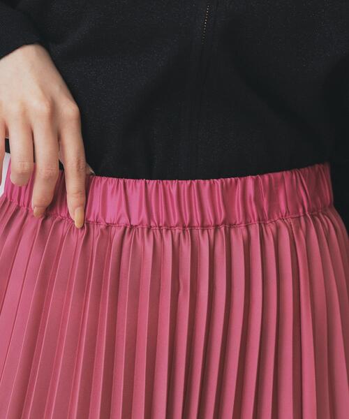 セール】グラデーションプリーツスカート【洗濯機OK/防シワ