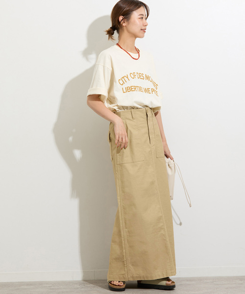 JOURNAL STANDARD relume（ジャーナルスタンダード　レリューム）の「《追加3》ベイカースカート（スカート・レディース・カーキ/ベージュ・36/38）」の4枚目の写真