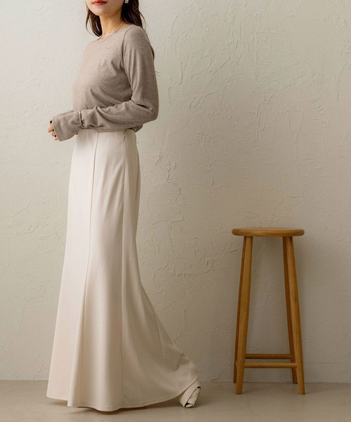 NOAHL（ノアル）の「【NOAHL】ポンチマーメイドスカート（スカート・レディース・ブラウン/ブラック/アイボリー・L/M）」の7枚目の写真