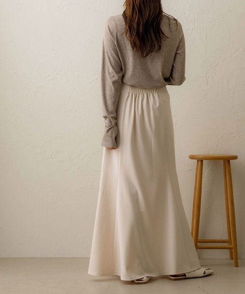 NOAHL（ノアル）の「【NOAHL】ポンチマーメイドスカート（スカート・レディース・ブラウン/ブラック/アイボリー・L/M）」の8枚目の写真