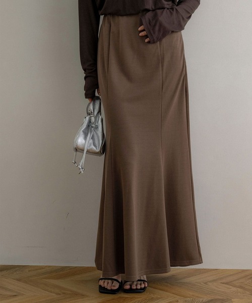 NOAHL（ノアル）の「【NOAHL】ポンチマーメイドスカート（スカート・レディース・ブラウン/ブラック/アイボリー・L/M）」の21枚目の写真