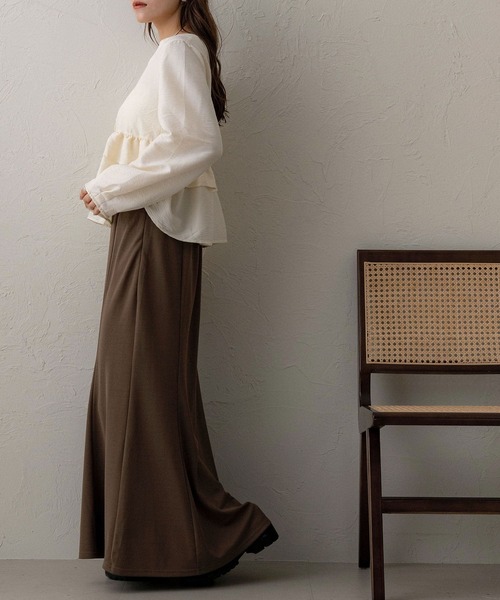 NOAHL（ノアル）の「【NOAHL】ポンチマーメイドスカート（スカート・レディース・ブラウン/ブラック/アイボリー・L/M）」の22枚目の写真