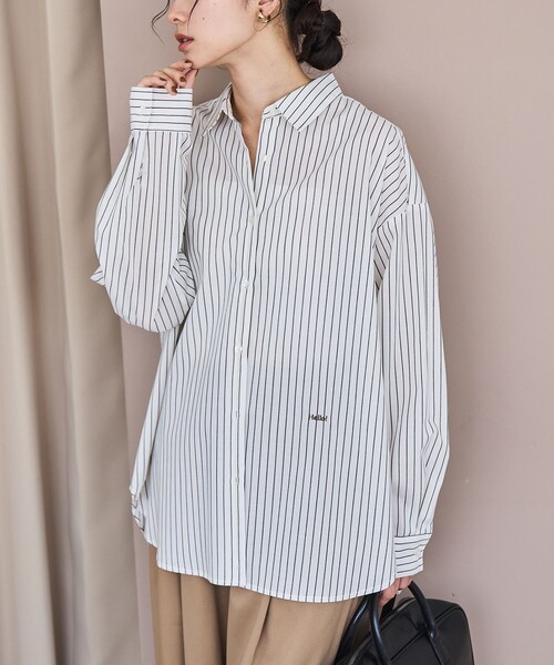 coen（コーエン）の「イージーケア2wayシャツ＿レギュラーカラー（シャツ/ブラウス・レディース・ライトブルー/その他3/その他2/その他1/その他4/オフホワイト・L/M）」の4枚目の写真