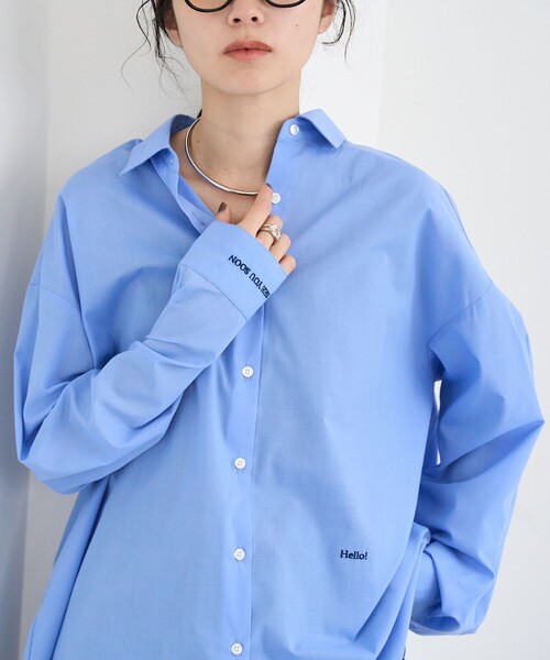 coen（コーエン）の「イージーケア2wayシャツ＿レギュラーカラー（シャツ/ブラウス・レディース・ライトブルー/その他3/その他2/その他1/その他4/オフホワイト・L/M）」の3枚目の写真