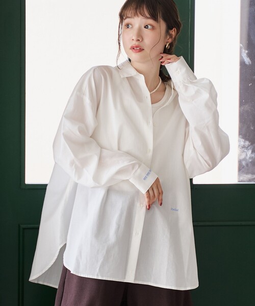 coen（コーエン）の「イージーケア2wayシャツ＿レギュラーカラー（シャツ/ブラウス・レディース・ライトブルー/その他3/その他2/その他1/その他4/オフホワイト・L/M）」の7枚目の写真