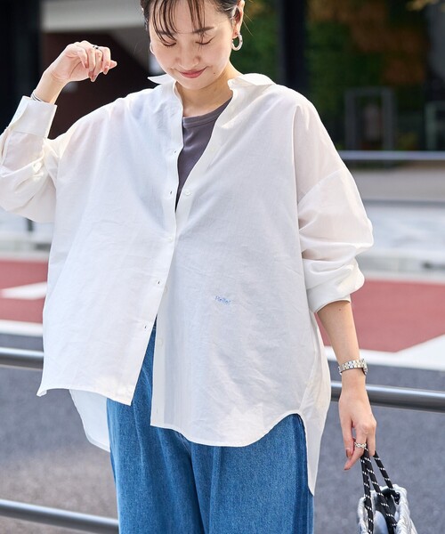 coen（コーエン）の「イージーケア2wayシャツ＿レギュラーカラー（シャツ/ブラウス・レディース・ライトブルー/その他3/その他2/その他1/その他4/オフホワイト・L/M）」の12枚目の写真