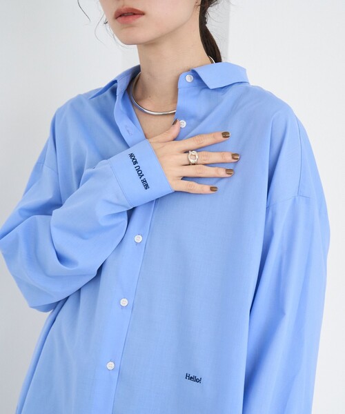 coen（コーエン）の「イージーケア2wayシャツ＿レギュラーカラー（シャツ/ブラウス・レディース・ライトブルー/その他3/その他2/その他1/その他4/オフホワイト・L/M）」の16枚目の写真