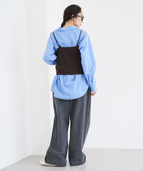 coen（コーエン）の「イージーケア2wayシャツ＿レギュラーカラー（シャツ/ブラウス・レディース・ライトブルー/その他3/その他2/その他1/その他4/オフホワイト・L/M）」の18枚目の写真