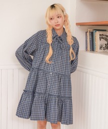 【新色追加】【紐付き】マルチウェイアソートティアードシャツワンピース/チュニック
