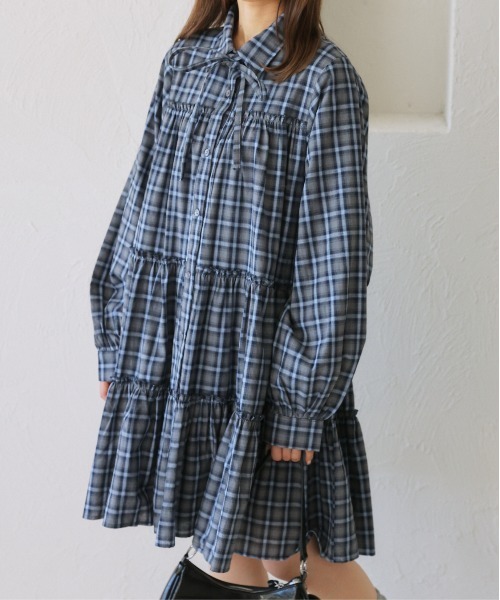 kutir（クティール）の「【新色追加】【紐付き】マルチウェイアソートティアードシャツワンピース/チュニック（シャツワンピース・レディース・ブラック系その他/アイボリー/ブラック/サックスブルー/ネイビー/ブラウン/レッド/グレー/ライトグリーン/ボルドー・FREE）」の5枚目の写真