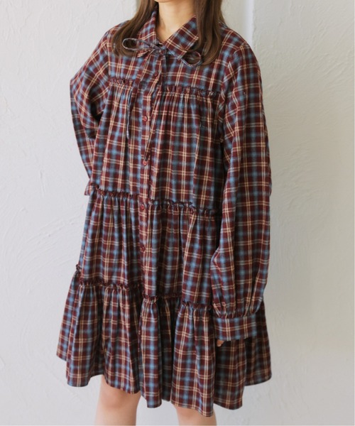 kutir（クティール）の「【新色追加】【紐付き】マルチウェイアソートティアードシャツワンピース/チュニック（シャツワンピース・レディース・ブラック系その他/アイボリー/ブラック/サックスブルー/ネイビー/ブラウン/レッド/グレー/ライトグリーン/ボルドー・FREE）」の16枚目の写真