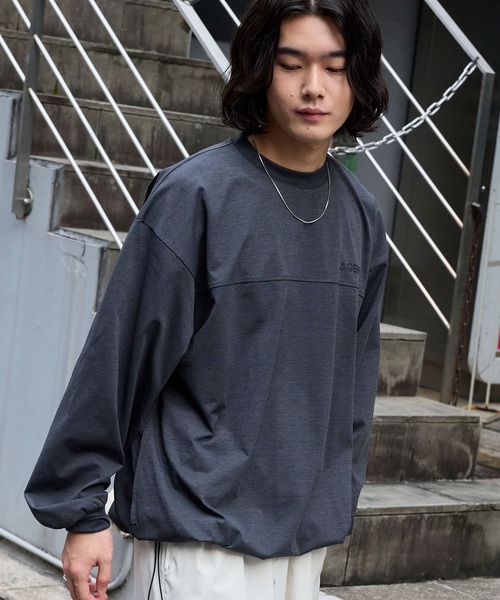 希少 日韓W杯 ブラジル プレーヤー支給 2レイヤー オーセンティック 長袖 L セール】オーガンジーレイヤードトレーナー（スウェット）｜Shelly