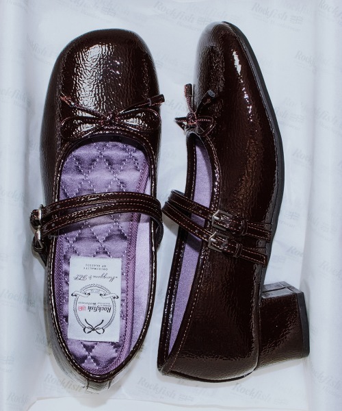 ROCKFISH WEATHERWEAR(ロックフィッシュウェザーウェア)の「SQUARE TOE TWO STRAP MARYJANE(4CM)(バレエシューズ・レディース・チャコール/ブラック/ブラウン・24.5cm/24.0cm/23.5cm/25.0cm/23.0cm)」の18枚目の写真