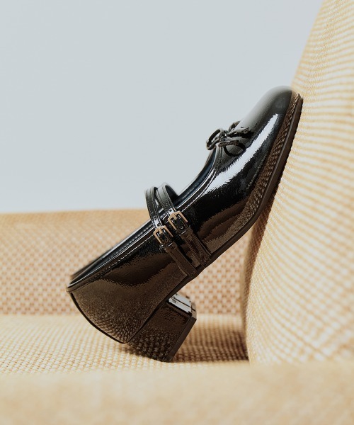 ROCKFISH WEATHERWEAR(ロックフィッシュウェザーウェア)の「SQUARE TOE TWO STRAP MARYJANE(4CM)(バレエシューズ・レディース・チャコール/ブラック/ブラウン・24.5cm/24.0cm/23.5cm/25.0cm/23.0cm)」の4枚目の写真