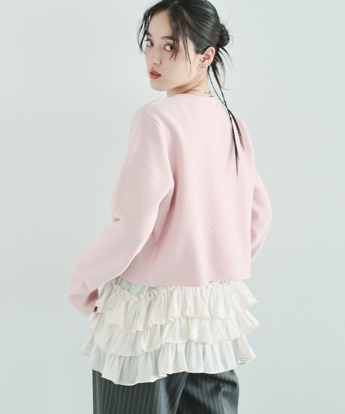 フリルレイヤードキャミソール（キャミソール）｜RAGEBLUE（レイジ