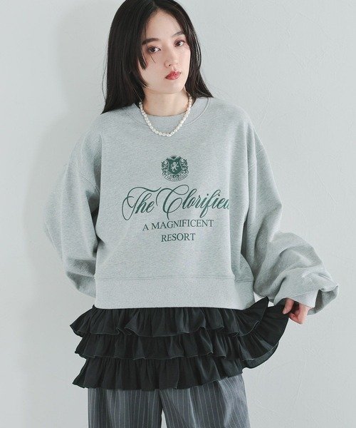 RAGEBLUE(レイジブルー)の「フリルレイヤードキャミソール(キャミソール・レディース・ホワイト/ブラック・FREE)」の9枚目の写真