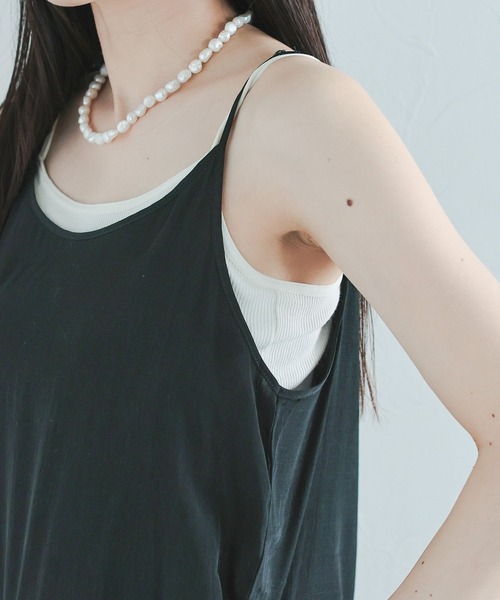 RAGEBLUE(レイジブルー)の「フリルレイヤードキャミソール(キャミソール・レディース・ホワイト/ブラック・FREE)」の13枚目の写真