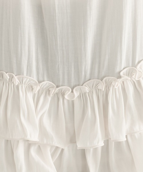 RAGEBLUE(レイジブルー)の「フリルレイヤードキャミソール(キャミソール・レディース・ホワイト/ブラック・FREE)」の16枚目の写真