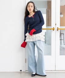 RAGEBLUE（レイジブルー）の「フリルレイヤードキャミソール（キャミソール）」