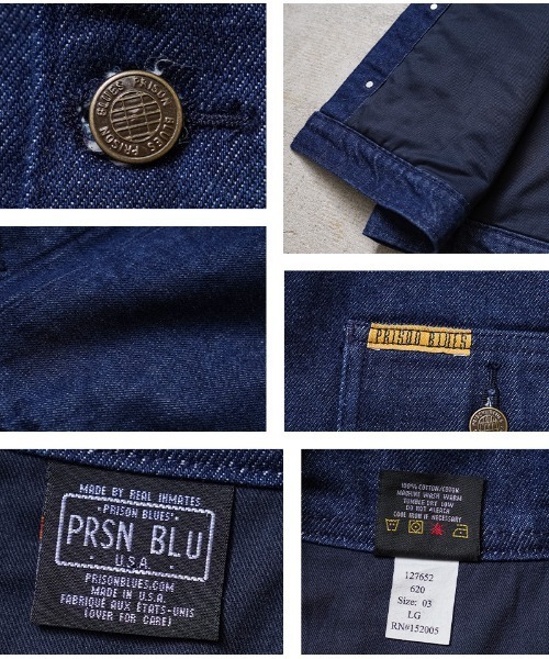 セール】PRISON BLUES プリズンブルース PRBS620 YARD COAT LINED