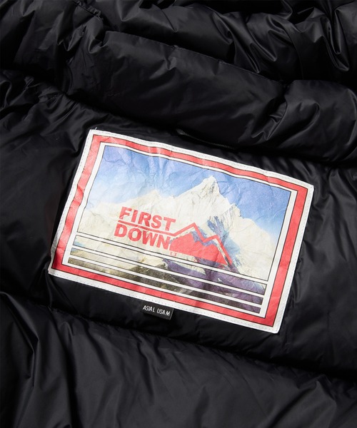 FIRST DOWN（ファーストダウン）の「ラップダウンパーカー ディクロス マウリ（ダウンジャケット/コート・メンズ・チャコール/ベージュ/ネイビー/ホワイト/セージグリーン/ブラック/ライラック・S/M/L/XL）」の15枚目の写真