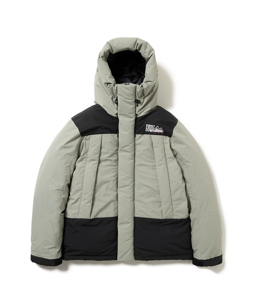 FIRST DOWN（ファーストダウン）の「ラップダウンパーカー ディクロス マウリ（ダウンジャケット/コート・メンズ・チャコール/ベージュ/ネイビー/ホワイト/セージグリーン/ブラック/ライラック・S/M/L/XL）」の8枚目の写真
