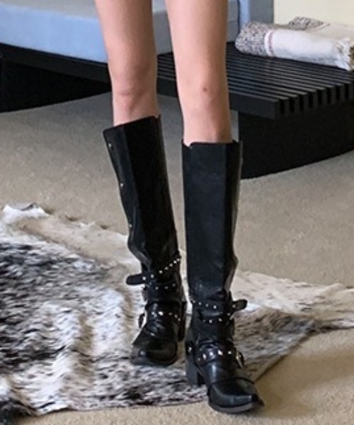 レザーブーツ 厚底ブーツ opium y2k archive モードpunk レザーブーツ