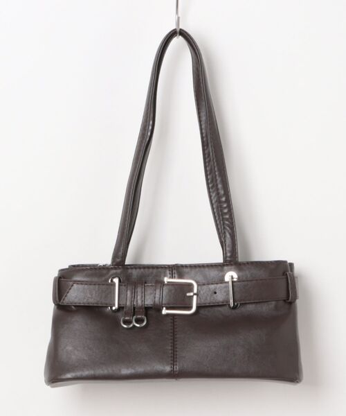 Burner(バーナー)の「【OKUOKU 0909】ベルトデザインショルダーバッグ oku-bag-24-32【GBT】(ショルダーバッグ・レディース・ブラック/ブラウン/ダークブラウン・FREE)」の12枚目の写真